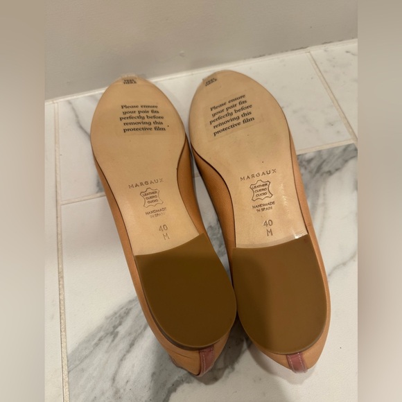 New Margaux NY Ballet Pink Nappa Leather Ballet Flats in size 40M - Picture 7 of 11